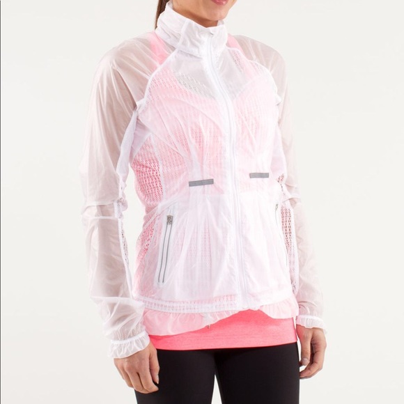 lululemon athletica Jackets & Blazers - Lululemon sheer Run Wild white jacket